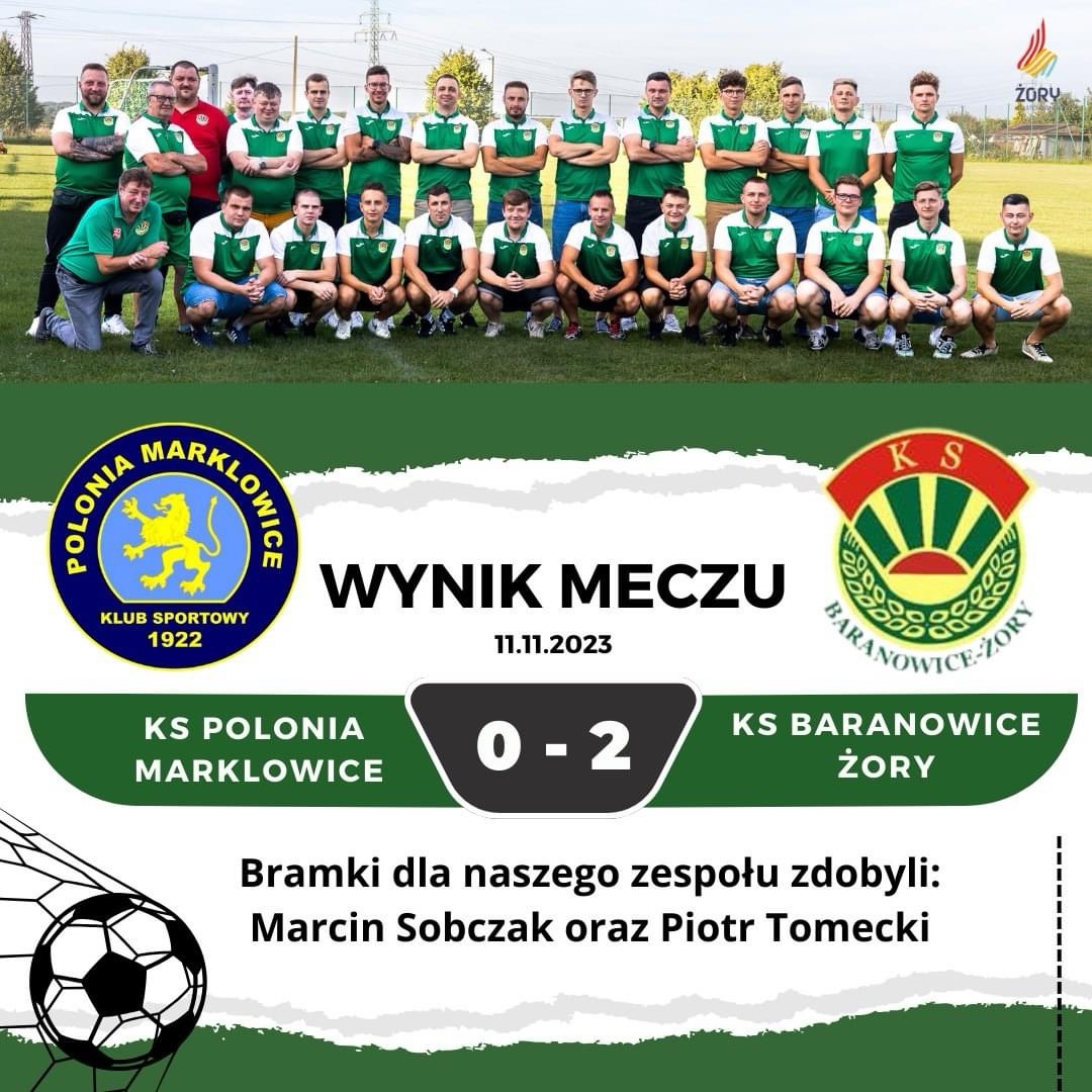 Konsekwentni w defensywie i do bólu skuteczni w ofensywie! Podbijamy twierdzę lidera rozgrywek – z Marklowic wracamy z kompletem punktów!! 😍⚽